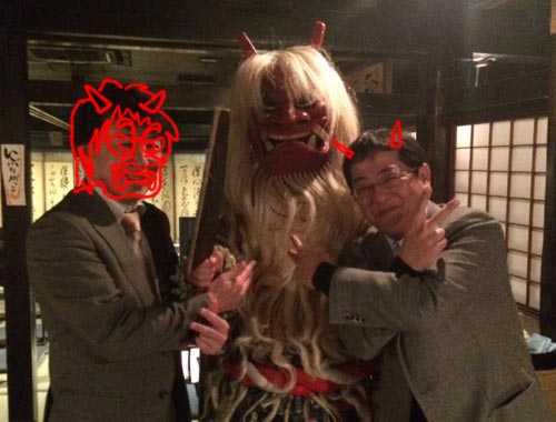 なまはげ出演交渉成立の瞬間